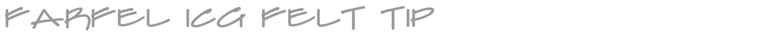 Farfel ICG Felt Tip font preview